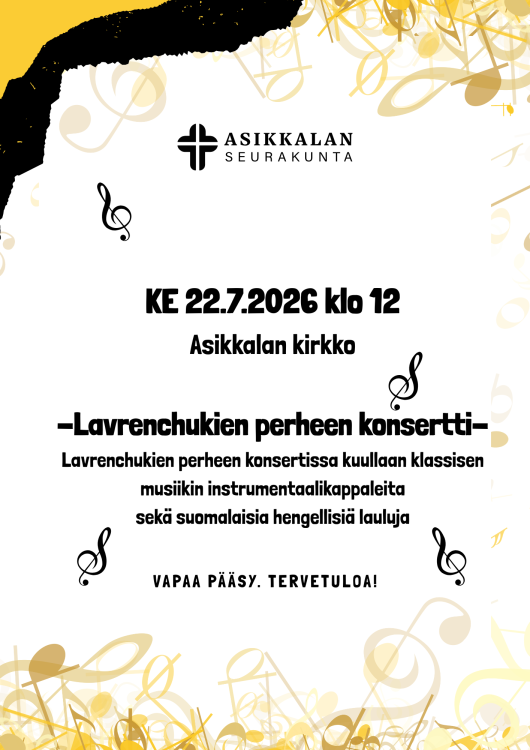 Kesäkonsertin mainos