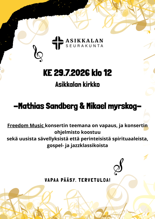 Kesäkonsertin mainos