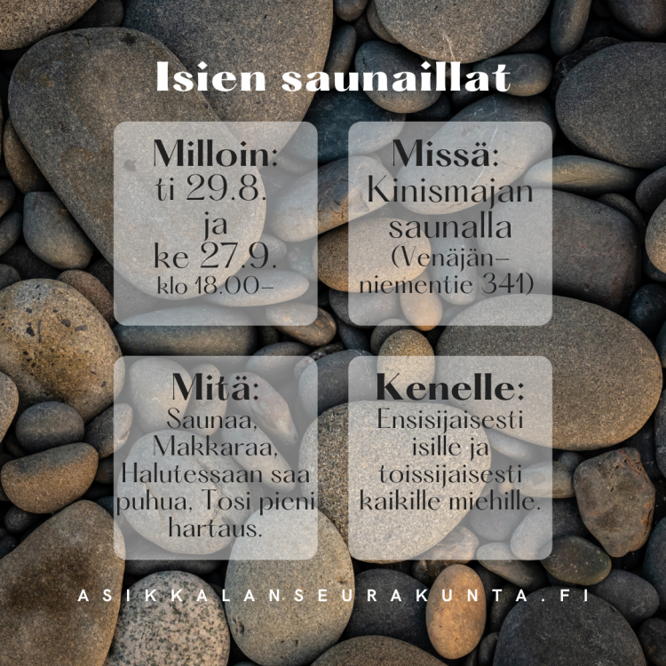 Miesten saunailta info